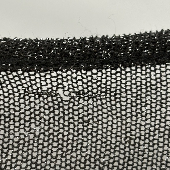 Joesph lurex knit black see through layer metallic long sleeve size small - Picture 5 of 16